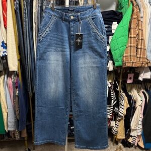 Flamingals Wide Leg Jeans New With Tags